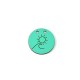 Pendentif rond en Bois 25mm avec gravure soleil et vague