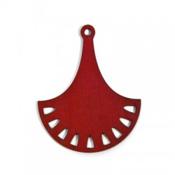 Pendentif en bois 58 x 47 mm