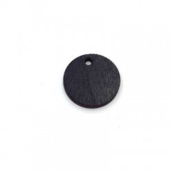 Breloque Ronde en bois 17 mm
