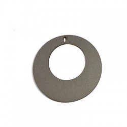Pendentif rond en bois 65 mm