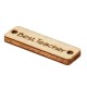 Wooden Connector 'Best Teacher' 24x7mm