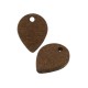 Breloque en bois en Forme de Goutte 10 x 14 mm