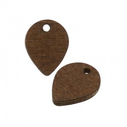 Breloque en bois en Forme de Goutte 10 x 14 mm