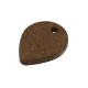 Ciondolo in Legno a Goccia 10X14 mm