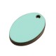 Wooden Charm Oval 13x19mm