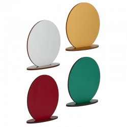 Décoration Ronde en bois avec base 100 mm (2 Pièces/Lot)