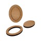 Pendentif Ovale en bois 85 x 110 mm (2 Pièces/Set)