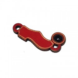 Connecteur en bois Émaillé. Chaussure Rustique 20 x 8 mm