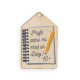 Pendentif en bois en Forme de Livre « Profe » 70 x 45 mm
