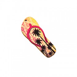 Pendentif en Bois tong estampé 59x24mm