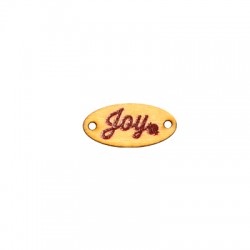 Connecteur Ovale en bois « Joy » avec Grenade 25 x 12 mm