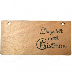 Planche en bois « Noël » 110 x 220 mm