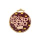 Wooden Pendant "Στην καλύτερη γιαγιά" 28mm