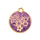Pendentif en bois « Στην Καλύτερη νονά » 75 mm