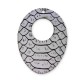 Colgante de Madera Pintado Oval Animal Print 52x69mm