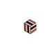 Hexagono de madera pintada 15x17mm
