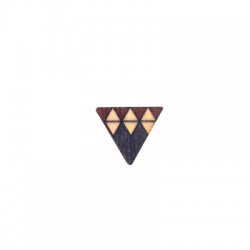 Pendentif Triangle en bois 16 x 14 mm