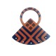 Wooden Pendant Irregular 64x65mm