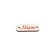 Wooden Connector Tag "Μάρτης" 23x7mm
