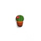 Wooden Painted Cactus 11x15mm