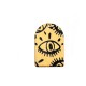 Pendentif en bois avec yeux 26 x 40 mm