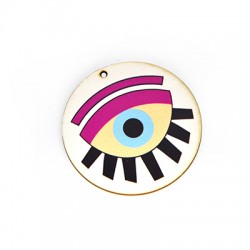 Pendentif en bois œil 50 mm