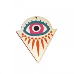 Pendentif en bois en Forme de Flèche 49 x 60 mm