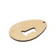 Ciondolo in Legno Uovo di Pasqua con Scritta 59x80mm