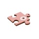 Ciondolo in Legno Puzzle con Occhio Portafortuna 45mm