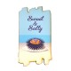 Wooden Magnet Irregular Sea Urchin "Sweet & Salty" 38x68mm