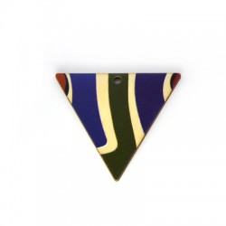 Pendentif Triangle en bois 43 x 38 mm