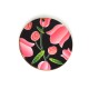 Pendentif rond en bois 50 mm