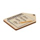 Chapa de Madera «¡El Mejor Profesor del Mundo!» 45 x 70 mm