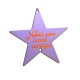Colgante de Madera en Forma de Estrella «Νονά Μου» 78 mm