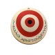 Colgante Redondo de Madera con ojo «Καλά Χριστούγεννα» 74 mm