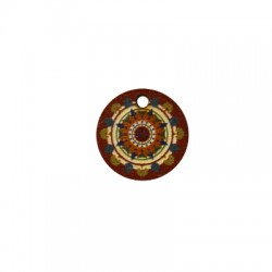 Pendentif rond en bois 18 mm