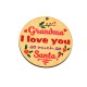 Ciondolo Rotondo in Legno Grandma I Love You 70 mm