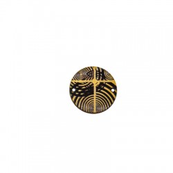 Pendentif rond en bois 25 mm