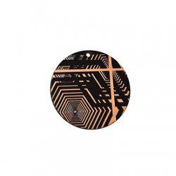 Pendentif rond en bois 44 mm