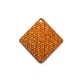 Ciondolo Rombo in Legno 38X40 mm