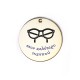 Colgante Redondo de Madera «Στον Καλύτερο Παππού» Gafas 40 mm