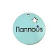 Wooden Pendant Round "Παππούς" Star 45mm