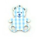 Pendentif en bois ours 45 x 59 mm