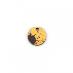 Breloque Ronde en bois 15 mm