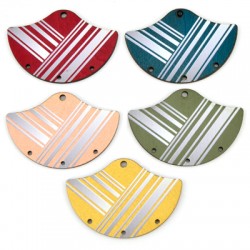 Breloque en bois en Forme de Demi-Cercle 50 x 34 mm