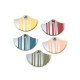 Breloque en bois en Forme de Demi-Cercle 20 x 14 mm