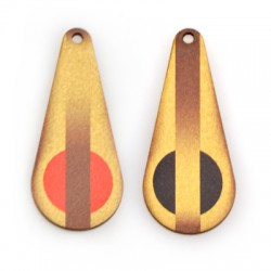 Pendentif en bois en Forme de Goutte 22 x 50 mm