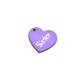 Wooden Charm Heart "Sister" 25x20mm