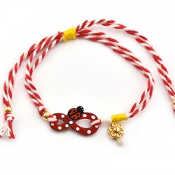 Connecteur en bois Infinity Ladybug 22 x 12 mm