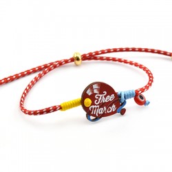 Connecteur en bois Ballon « Free March » 17 x 22 mm